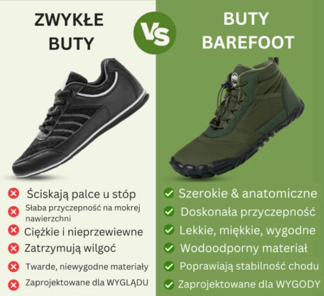 Tundra Barefoot - Zimowe & śniegoodporne obuwie