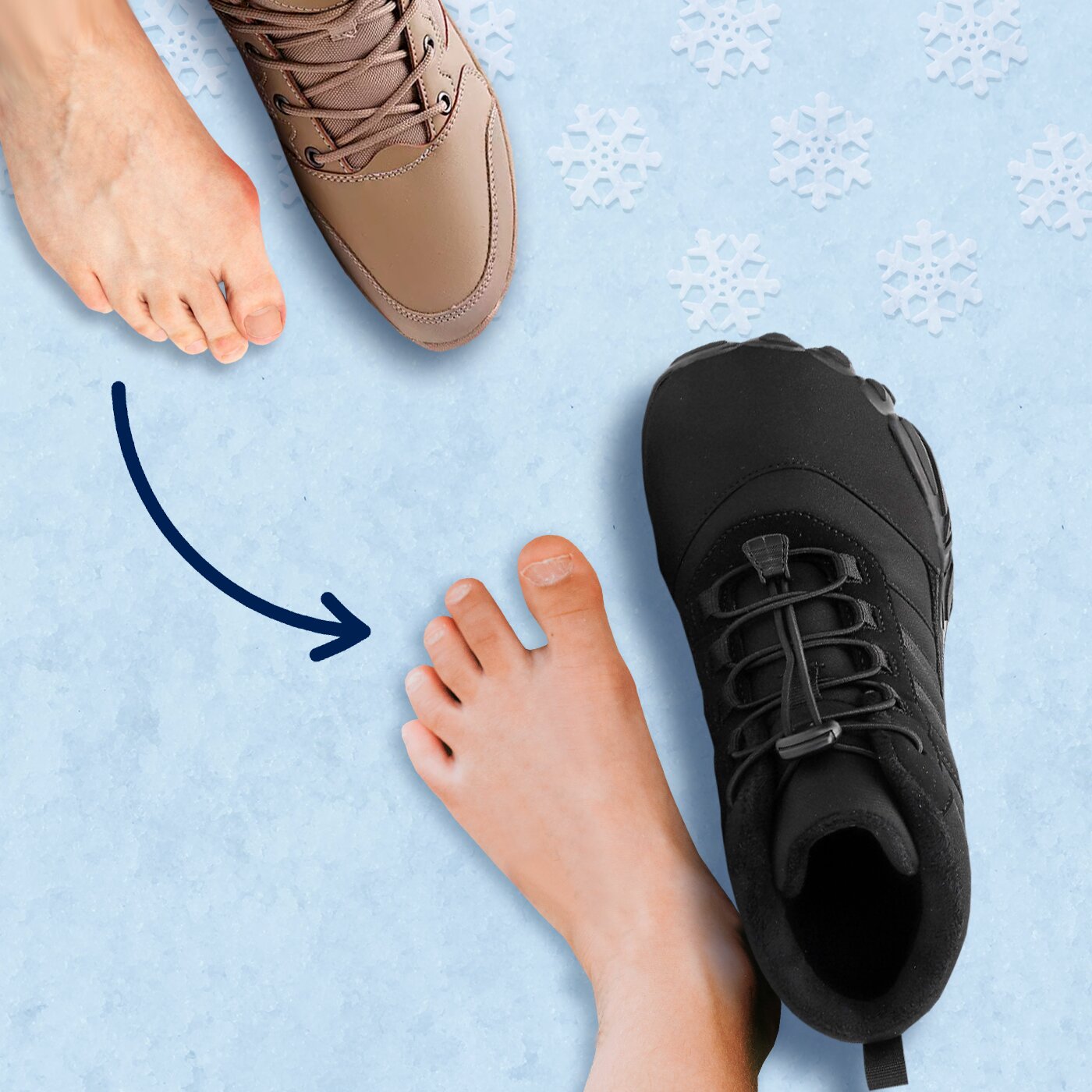 Tundra buty Barefoot  | Antypoślizgowe i eliminują ból (Unisex) Rootstep PL